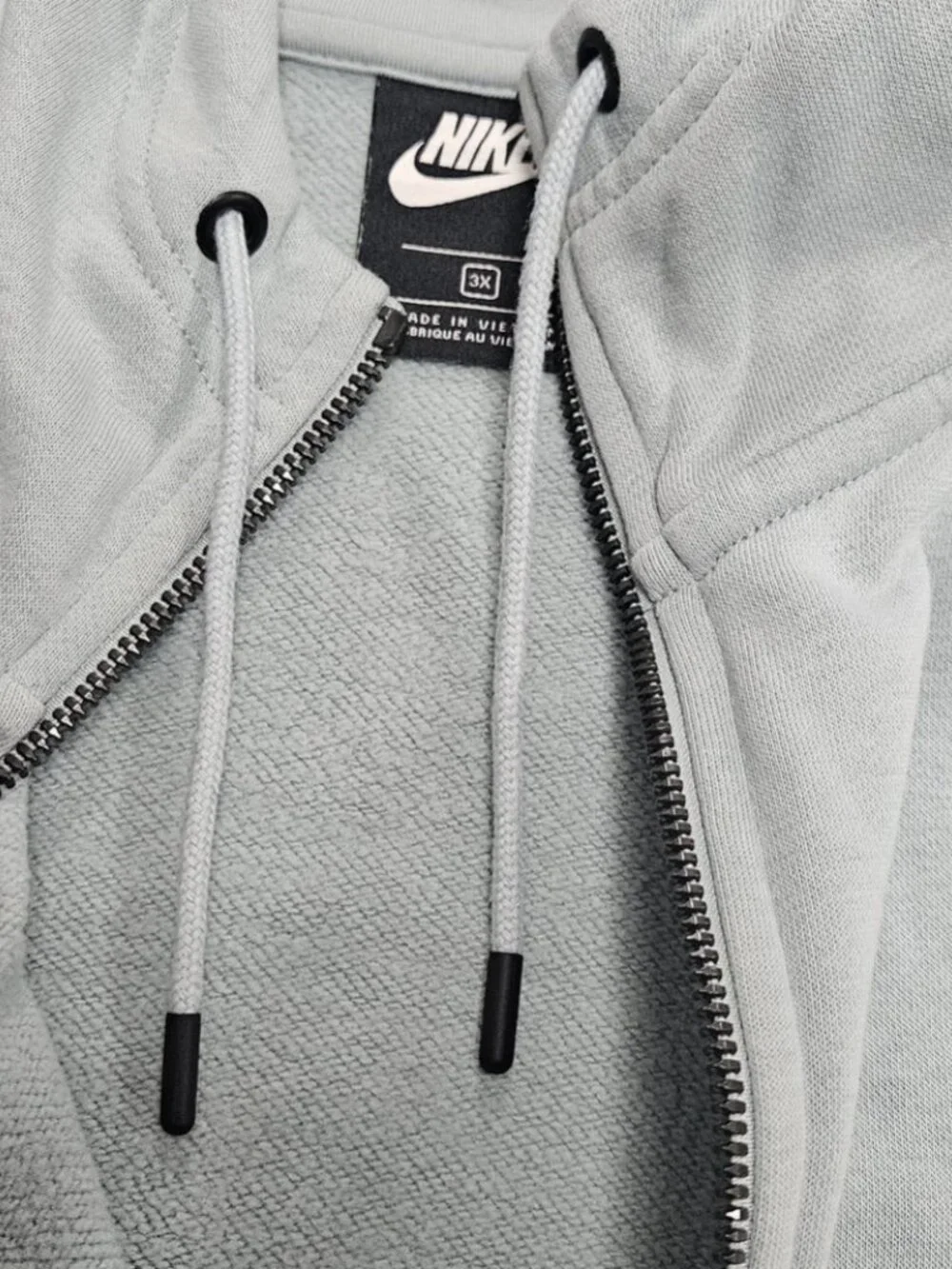 Women's Nike Essentials Tri-Blend Full-Zip Hoodie 3X Light Blue